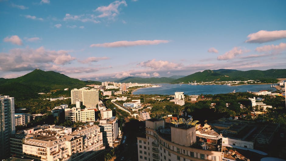 三亚夜景——灯火辉煌的海滨城市