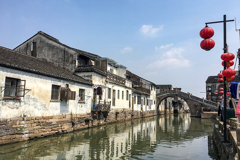苏州山塘街运河
