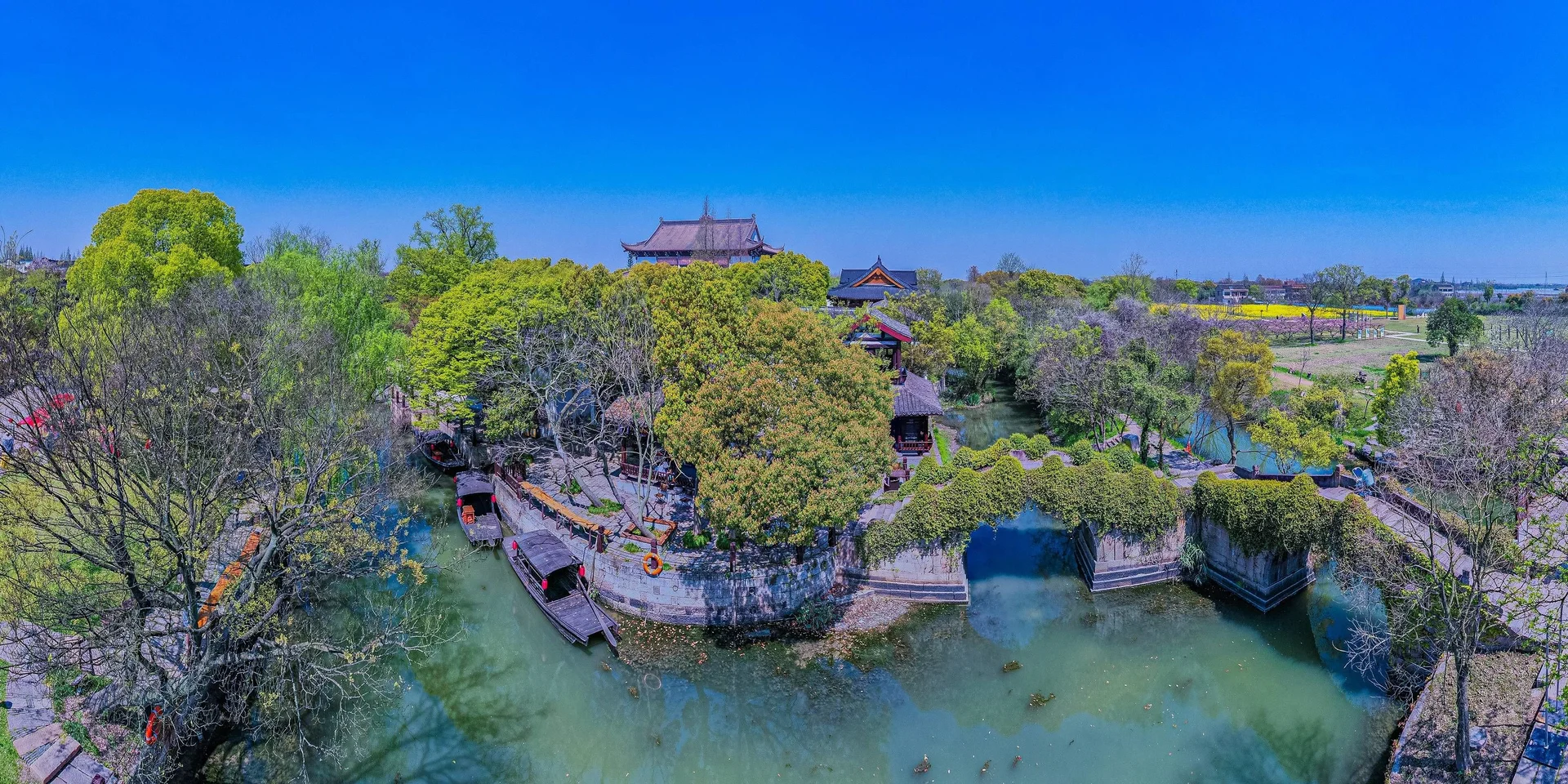Jiaxing city skyline, China