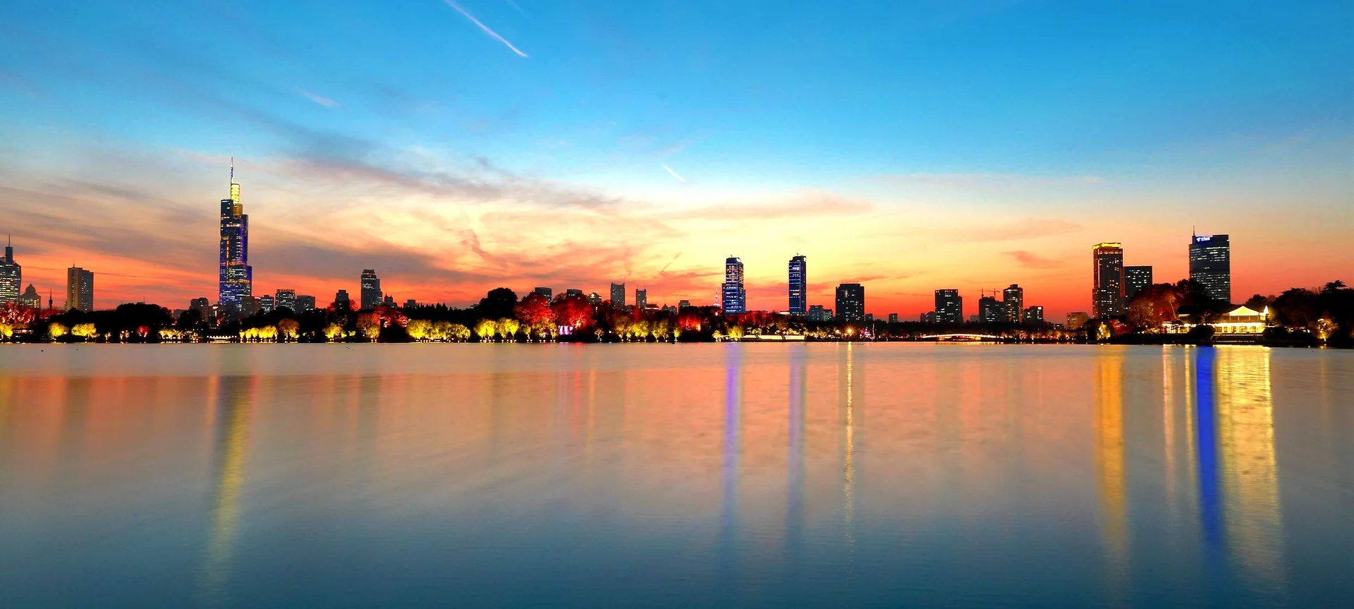 Nanjing city skyline, China