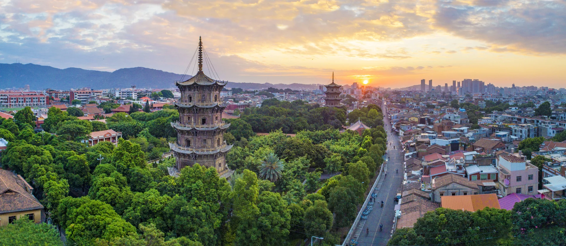 Quanzhou city skyline, China