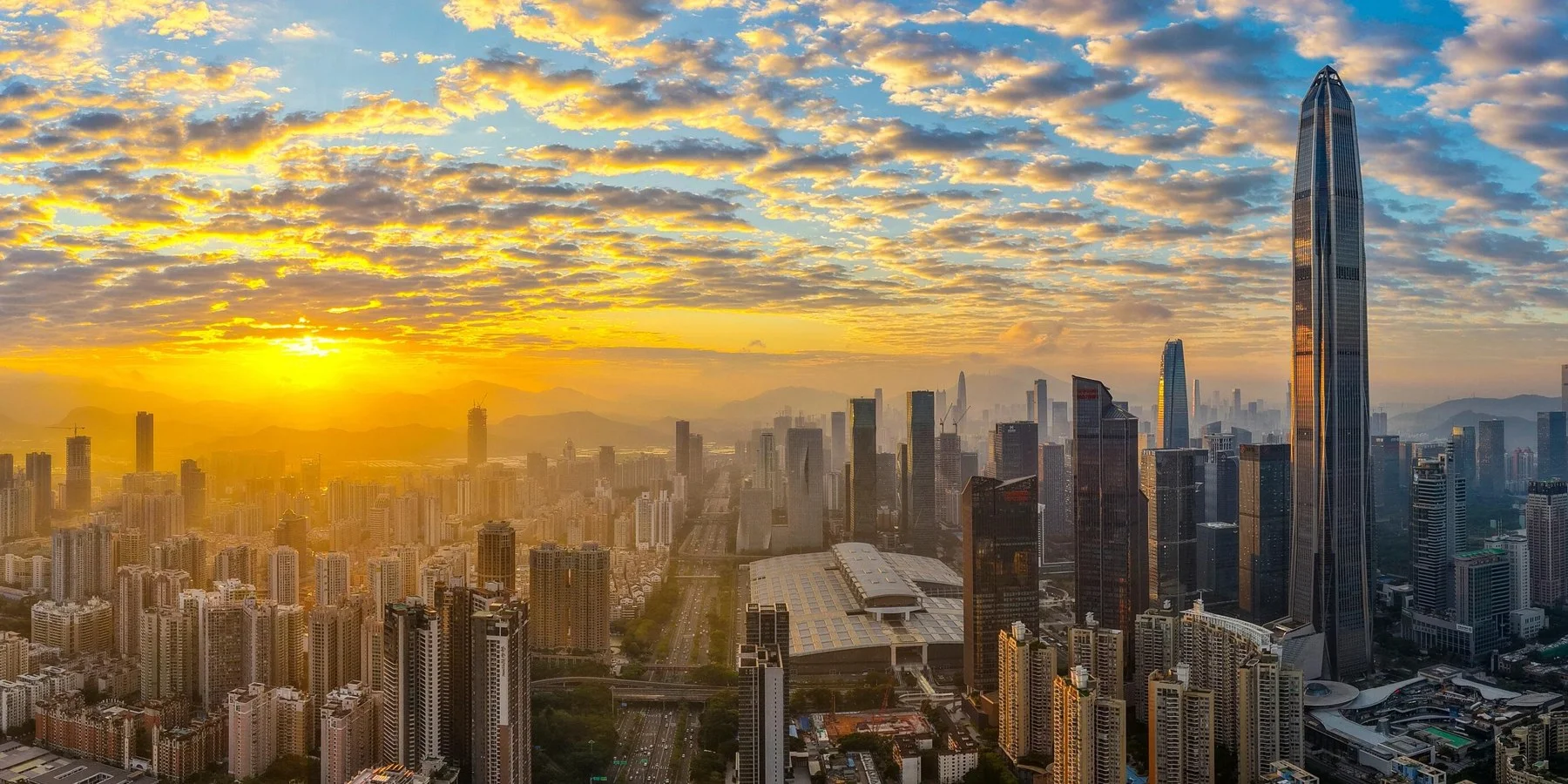 Shenzhen city skyline, China