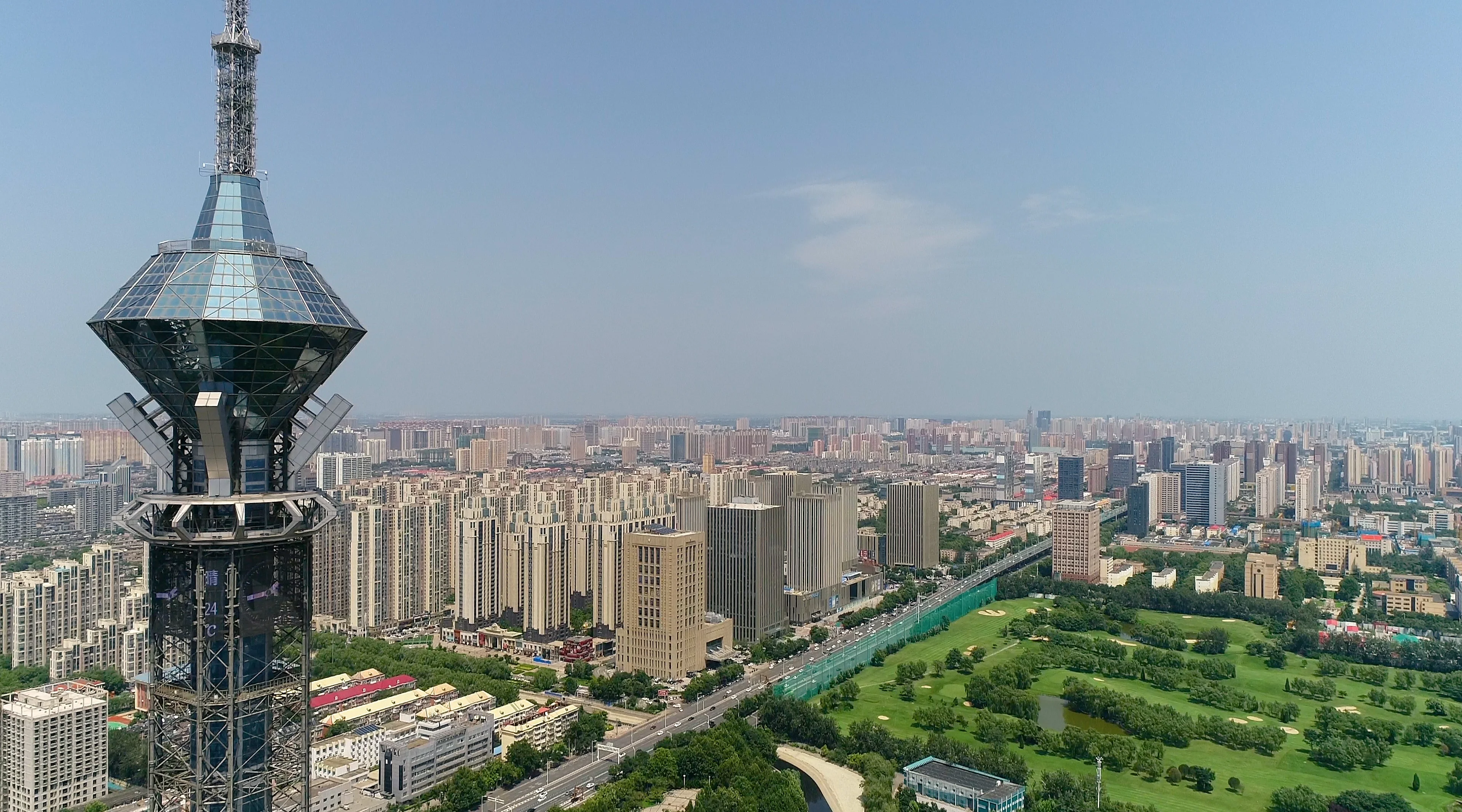 Shijiazhuang city skyline, China