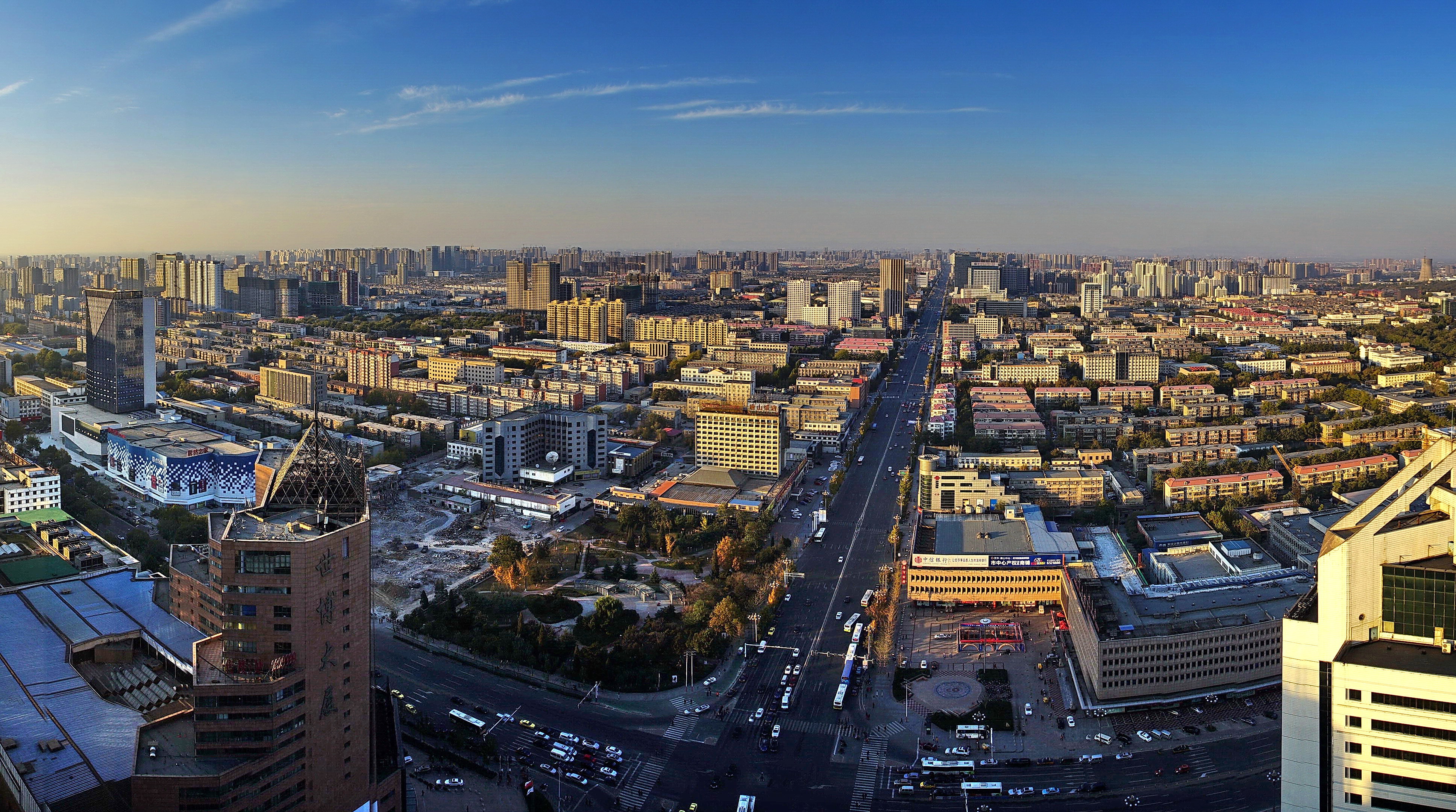 Tangshan city skyline, China