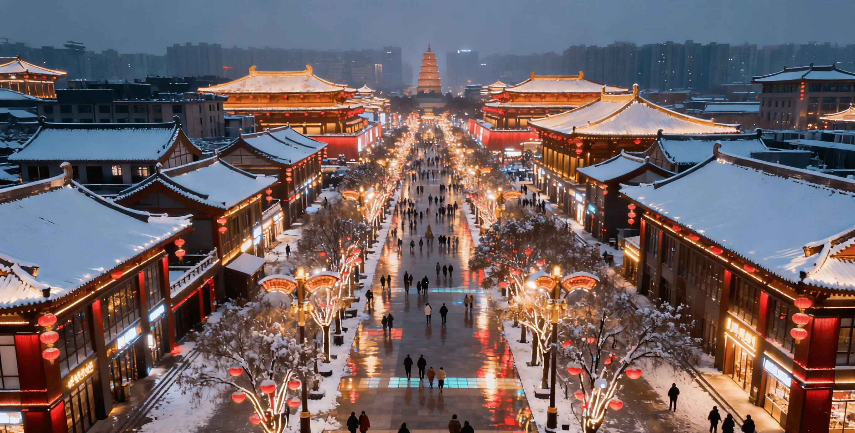 Xi'an city skyline, China